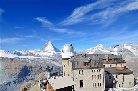 ゴルナーグラート展望台とマッターホルン